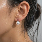 Classic Pearl Spark Drop Earrings