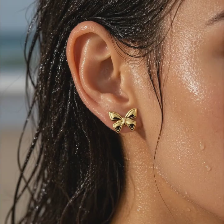 Sculptural Butterfly Studs Earrings