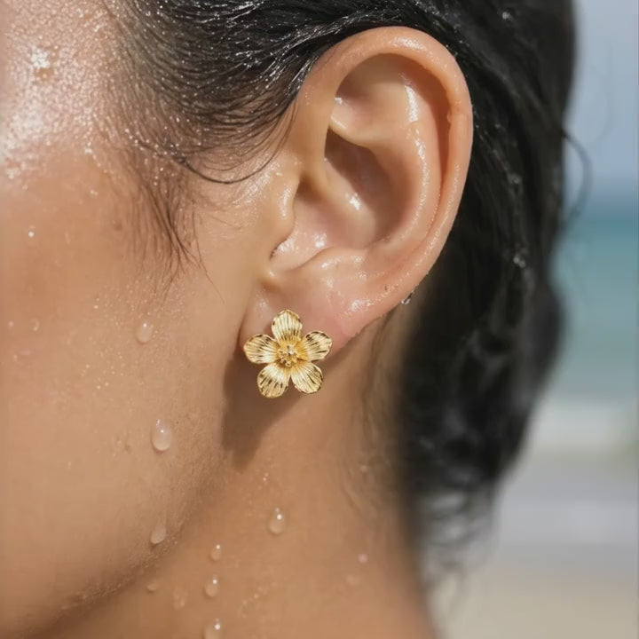 Textured Blossom Earrings