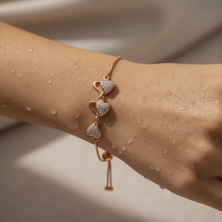 Amora Trio Heart Bracelet