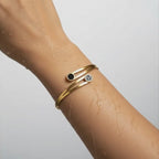 Dual Orbit Gold Bracelet