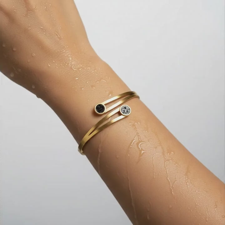 Dual Orbit Gold Bracelet