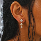 Ornate Floral Jhumka Earrings