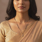 Radiant Leaf Mangalsutra Necklace