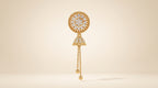 Radiant Halo Tassel Drop Earrings
