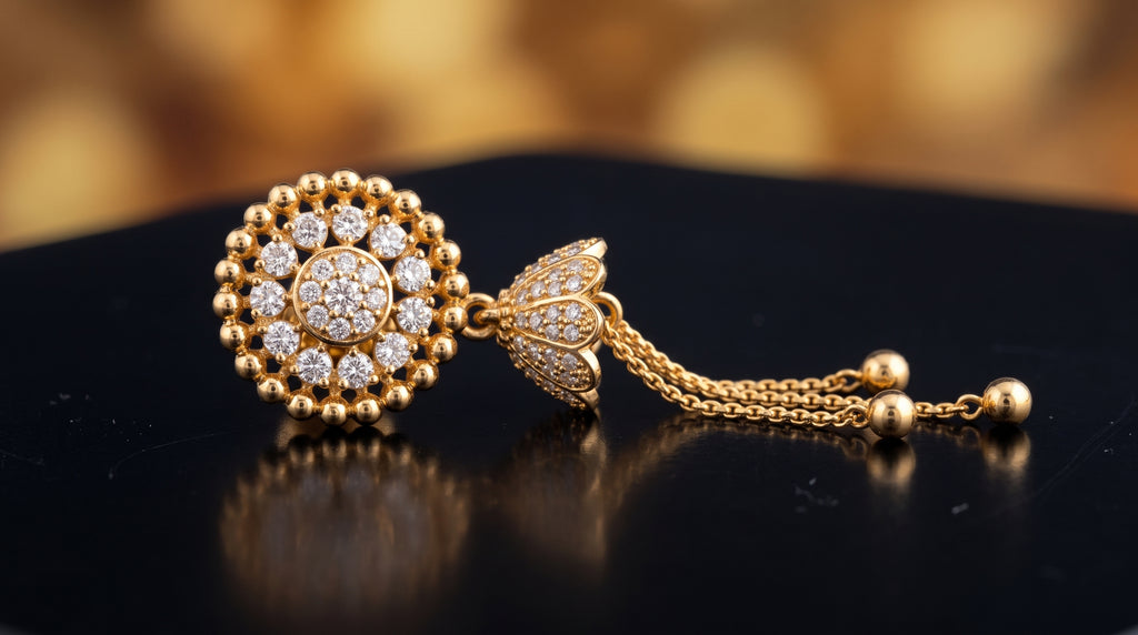 Radiant Halo Tassel Drop Earrings
