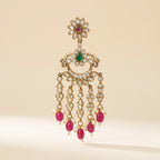 Rani Meher Kundan Chandbali Earrings - studio hero