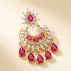Rani Noor Kundan Chandbali Earrings - studio hero
