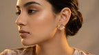 Swan Motif Elegance Stud Earrings