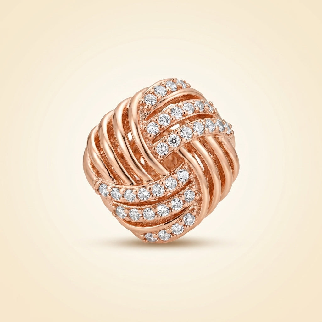 Textured Knot Stud Earrings