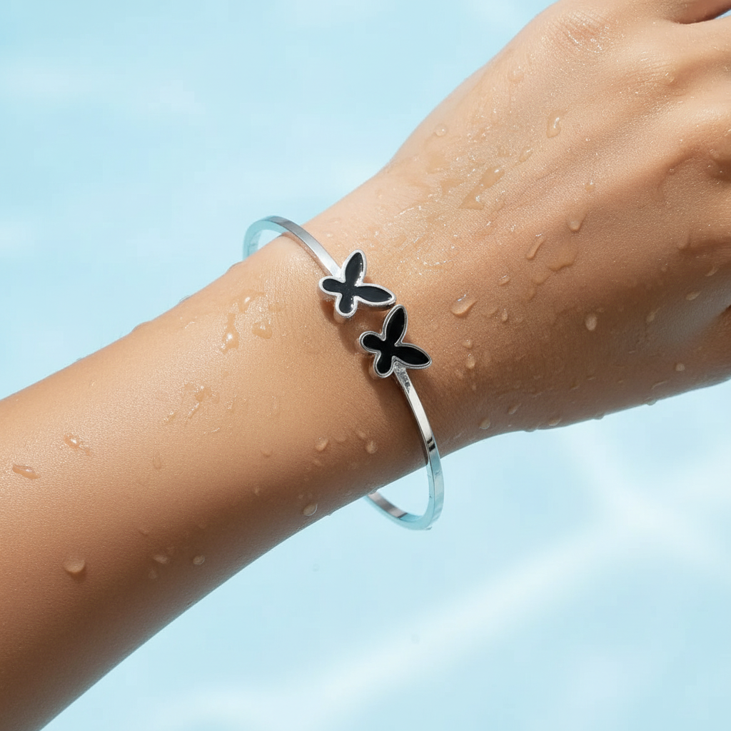 Silver Butterfly Bliss Bracelet