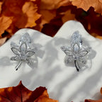 Crystal Leaf Elegance Earrings